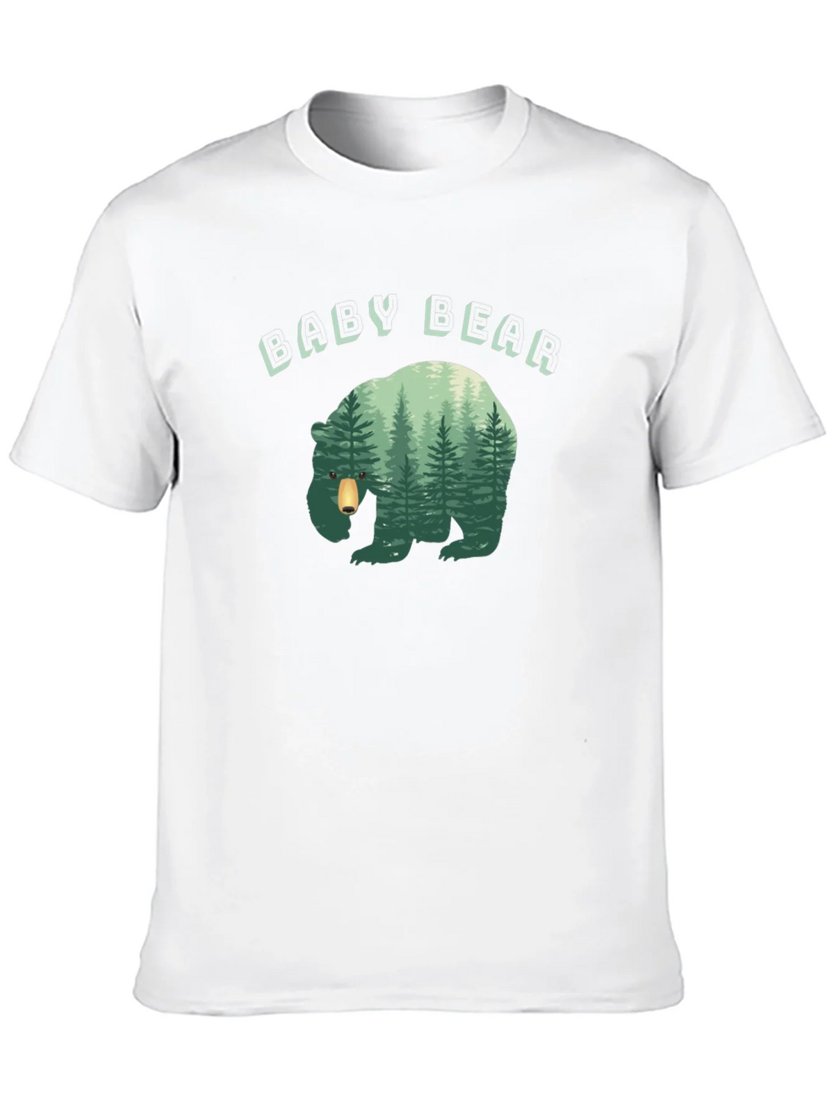 Baby Bear Forest Graphic Black T-Shirt product image 11