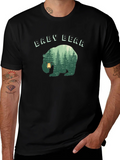 Baby Bear Forest Graphic Black T-Shirt product image 1