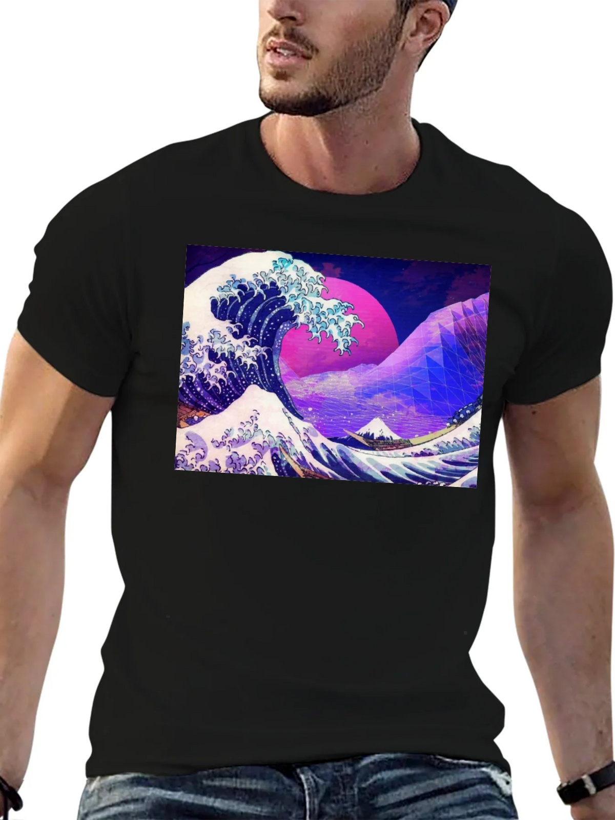 Great Wave Aesthetic T-Shirt product image 9