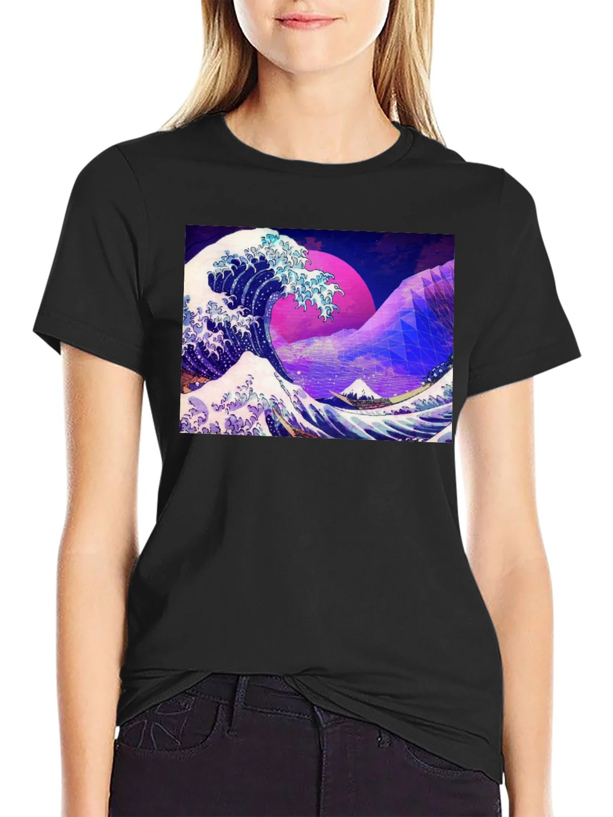 Great Wave Aesthetic T-Shirt product image 5
