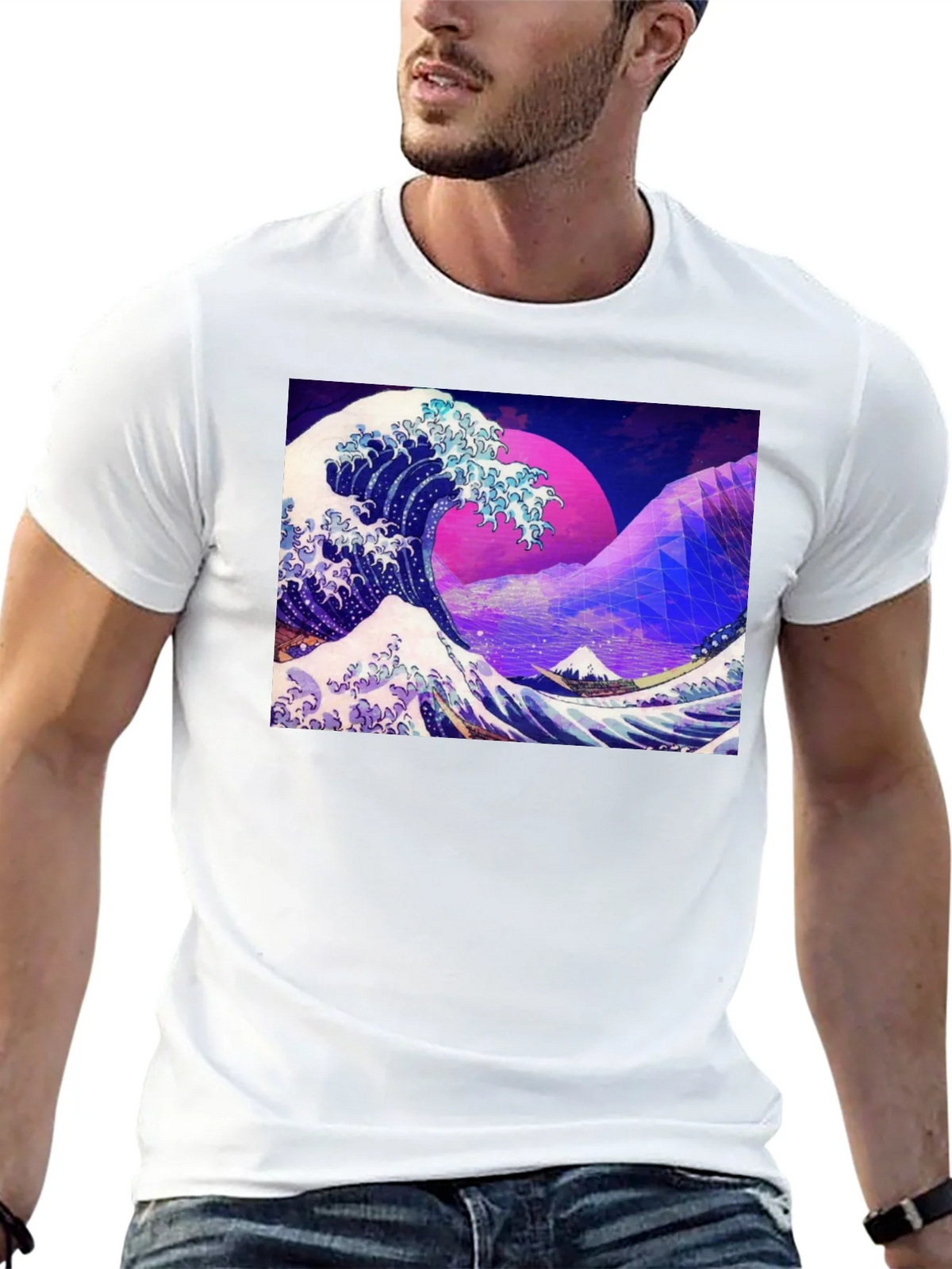 Great Wave Aesthetic T-Shirt product image 4
