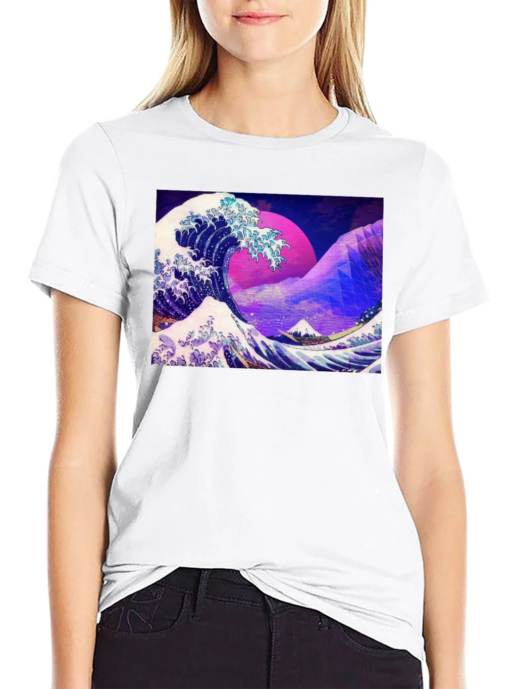 Great Wave Aesthetic T-Shirt product image 11