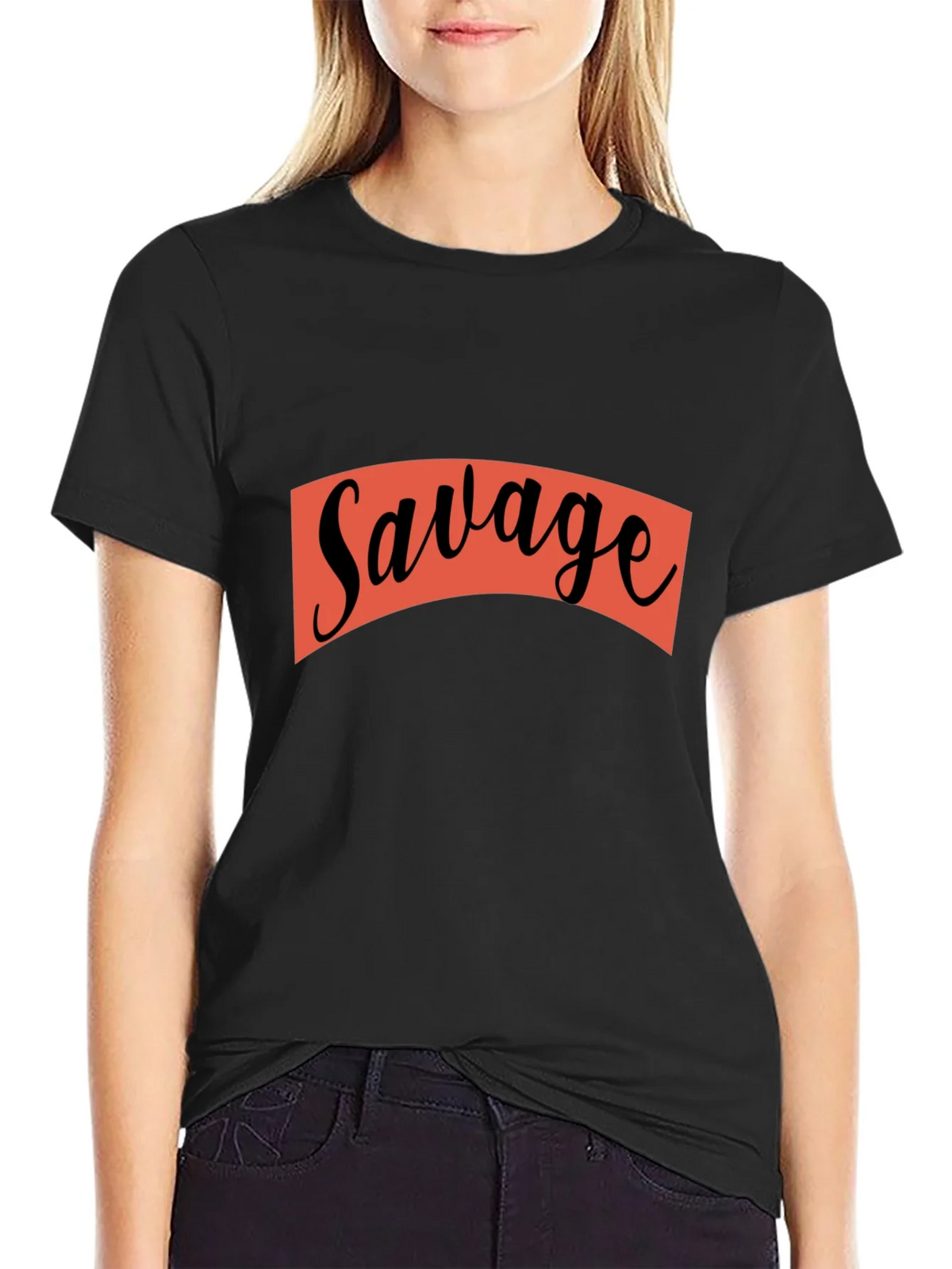 Savage Graphic Print Crew Neck T-Shirt product image 5