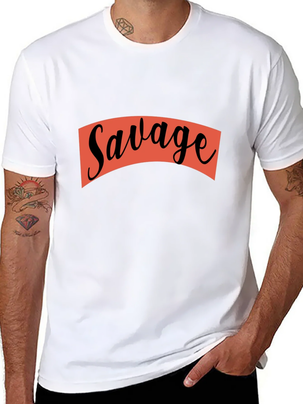 Savage Graphic Print Crew Neck T-Shirt product image 10