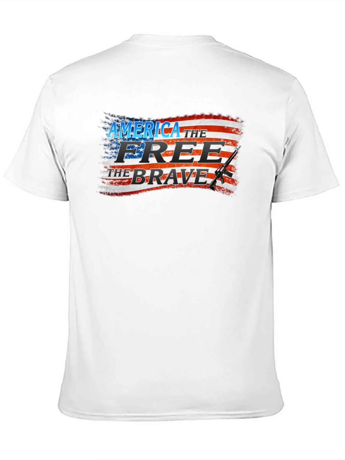 America Free Brave Patriotic T-Shirt product image 2