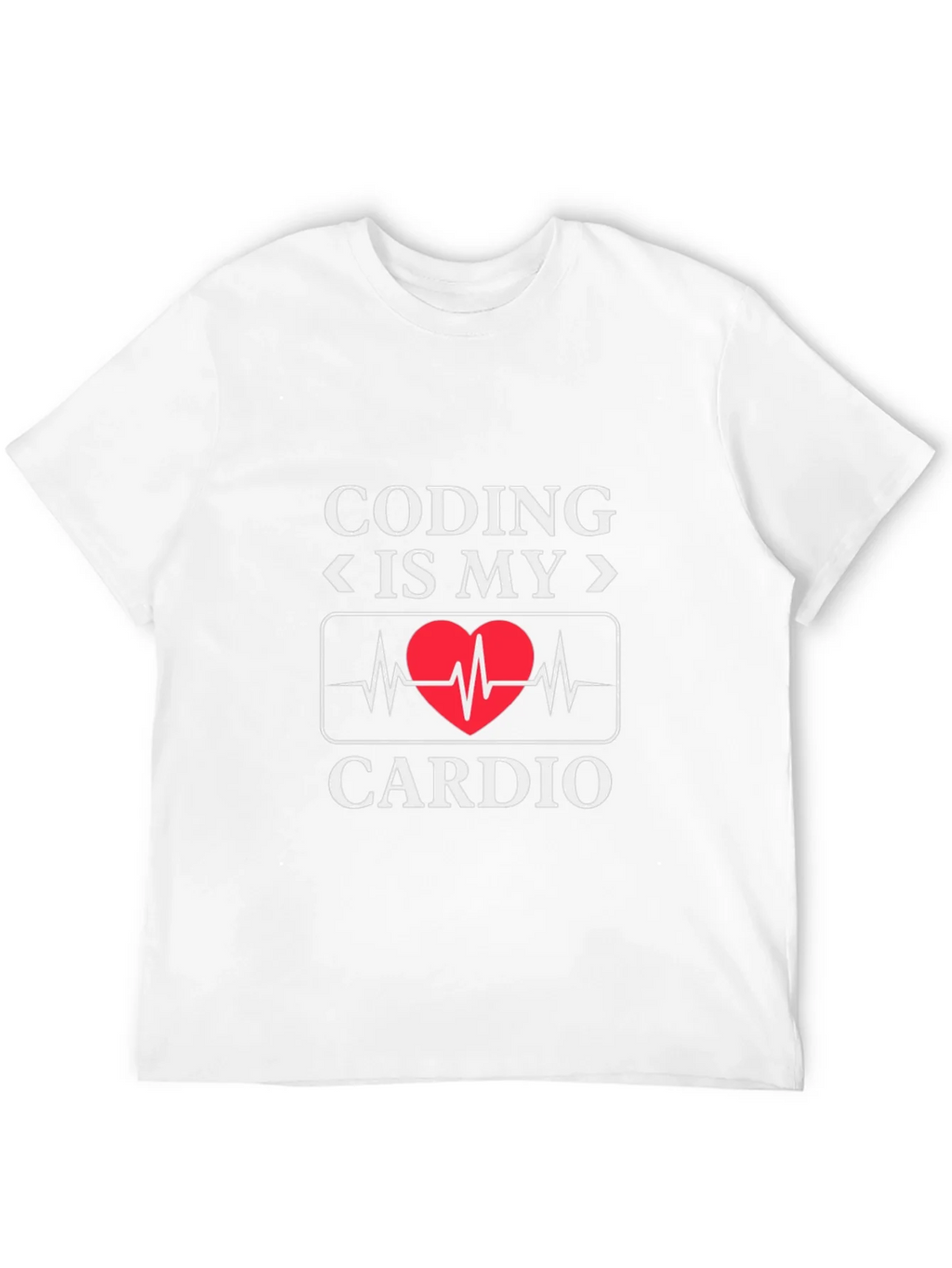 Coding Is My Cardio - Novelty Graphic T-Shirt product image 3