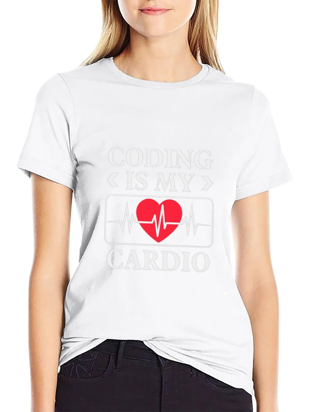 Coding Is My Cardio - Novelty Graphic T-Shirt product image 11