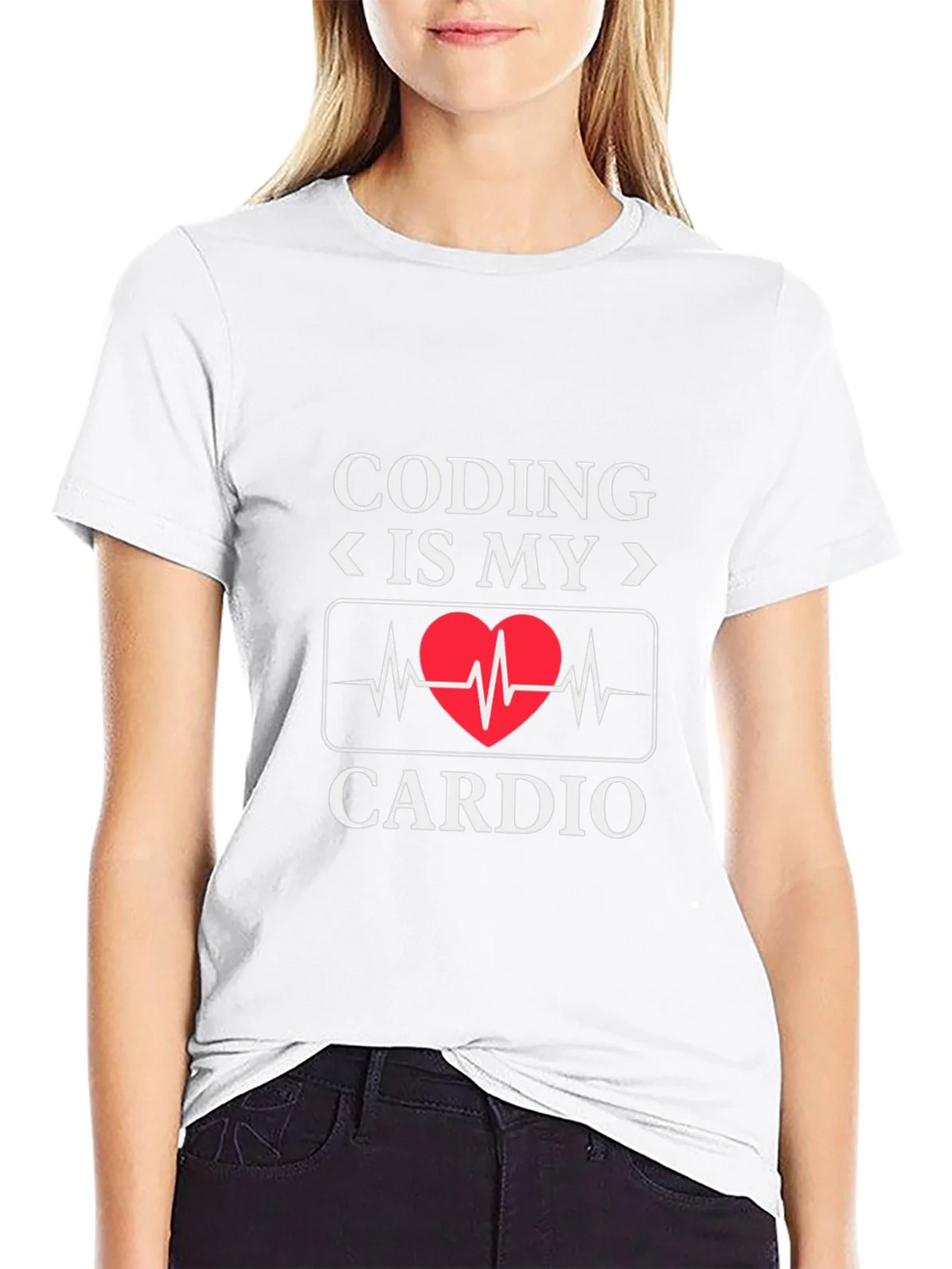Coding Is My Cardio - Novelty Graphic T-Shirt product image 11