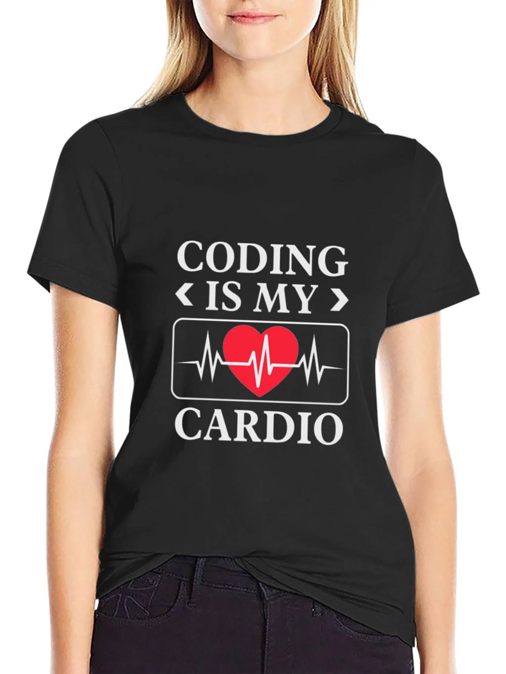 Coding Is My Cardio - Novelty Graphic T-Shirt product image 5
