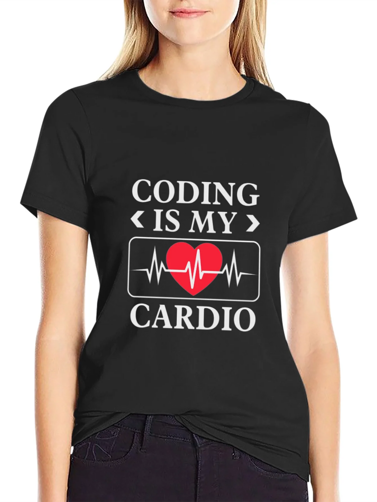 Coding Is My Cardio - Novelty Graphic T-Shirt product image 5