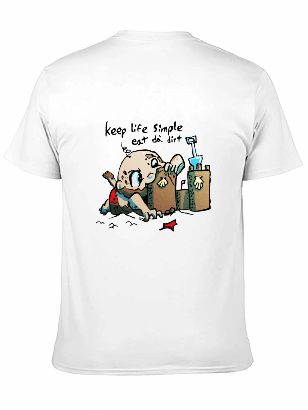 Keep Life Simple - Eat Dirt Black T-Shirt product image 2