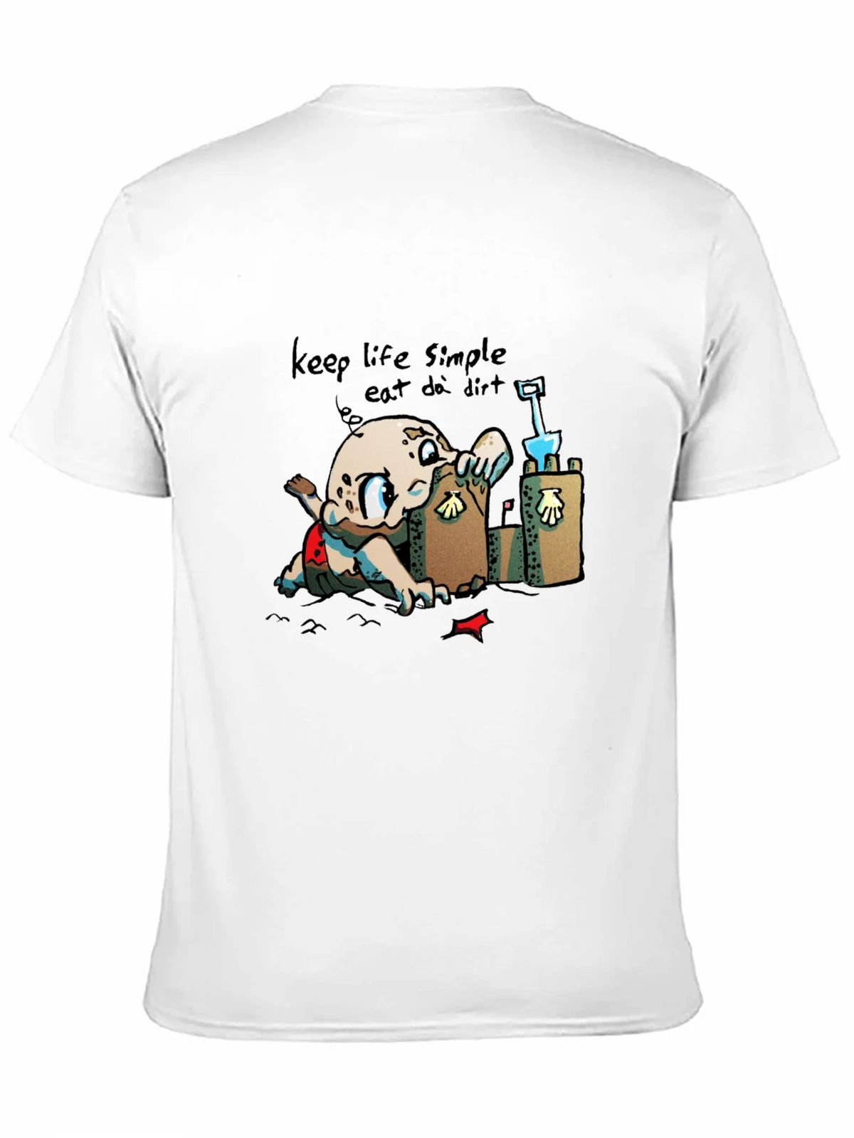Keep Life Simple - Eat Dirt Black T-Shirt product image 2