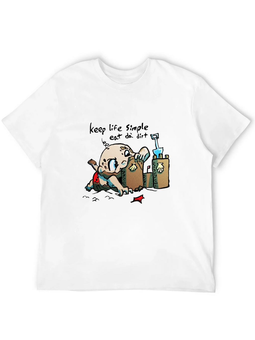 Keep Life Simple - Eat Dirt Black T-Shirt product image 3