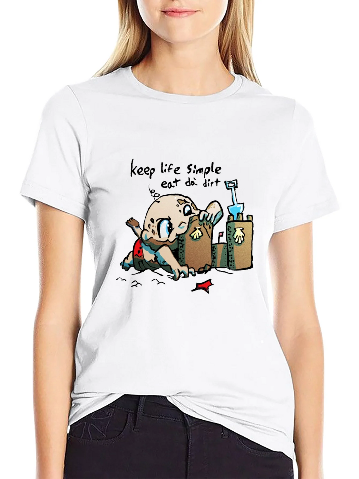 Keep Life Simple - Eat Dirt Black T-Shirt product image 10