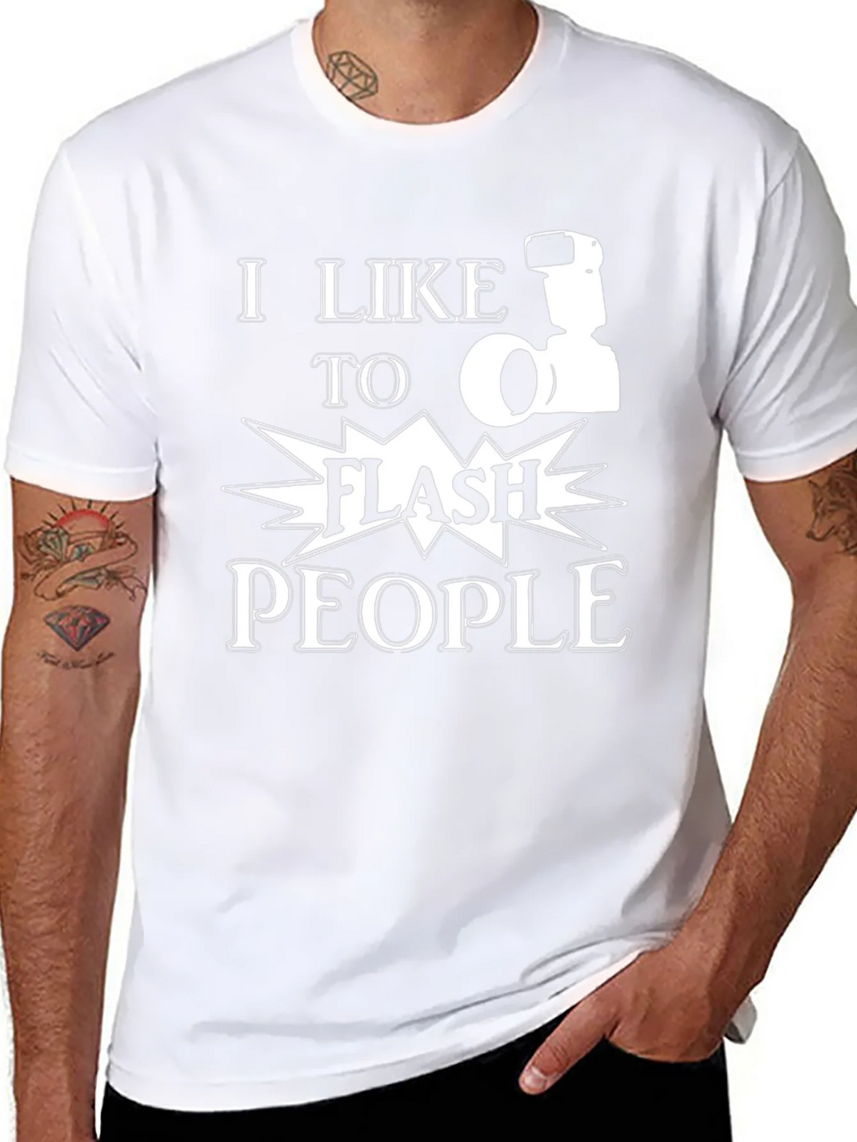 I Like to Flash People T-Shirt - Funny Photographer Tee product image 10