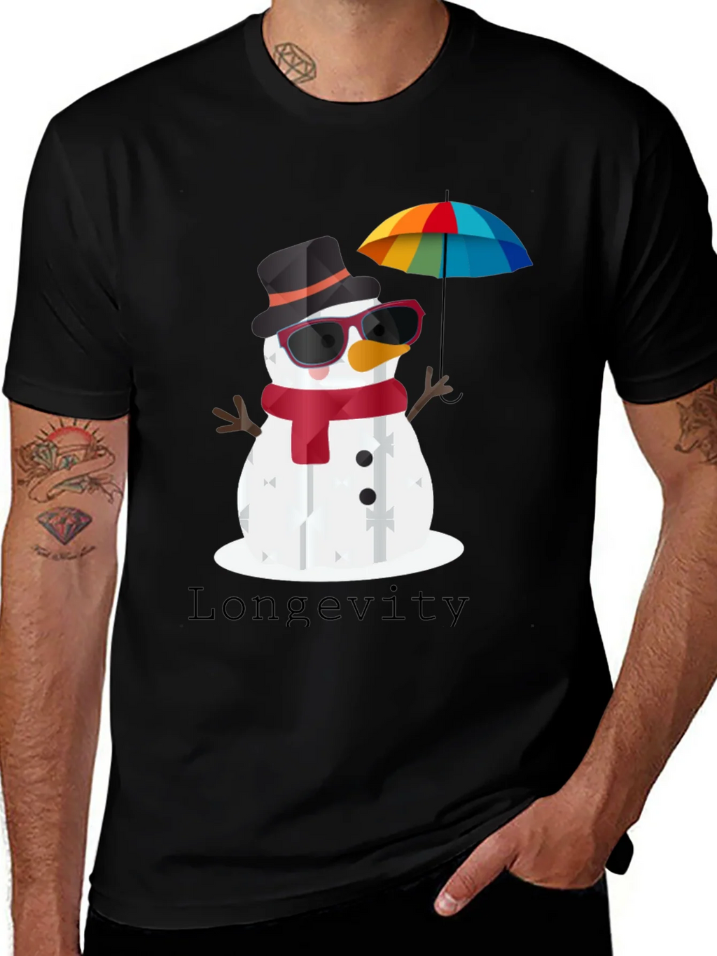 Whimsical Snowman Graphic Tee product image 1