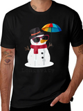 Whimsical Snowman Graphic Tee product image 1