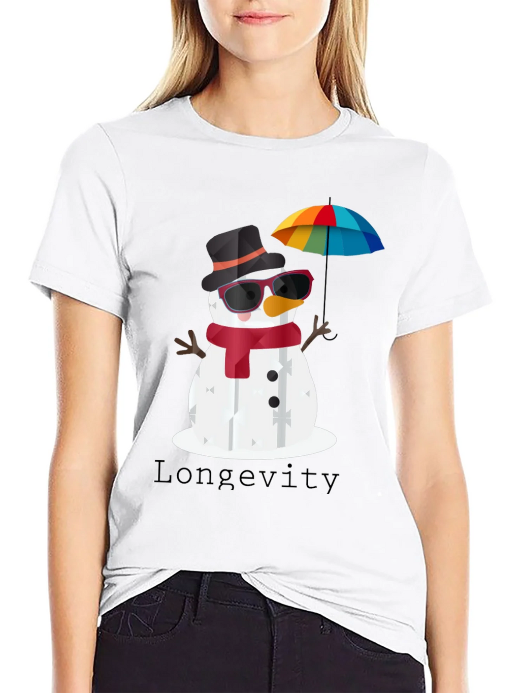 Whimsical Snowman Graphic Tee product image 11