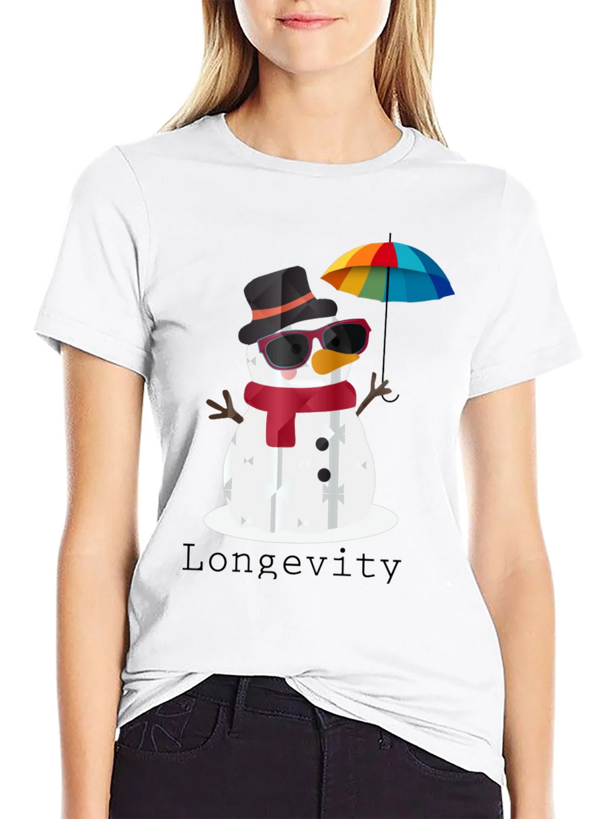 Whimsical Snowman Graphic Tee product image 11