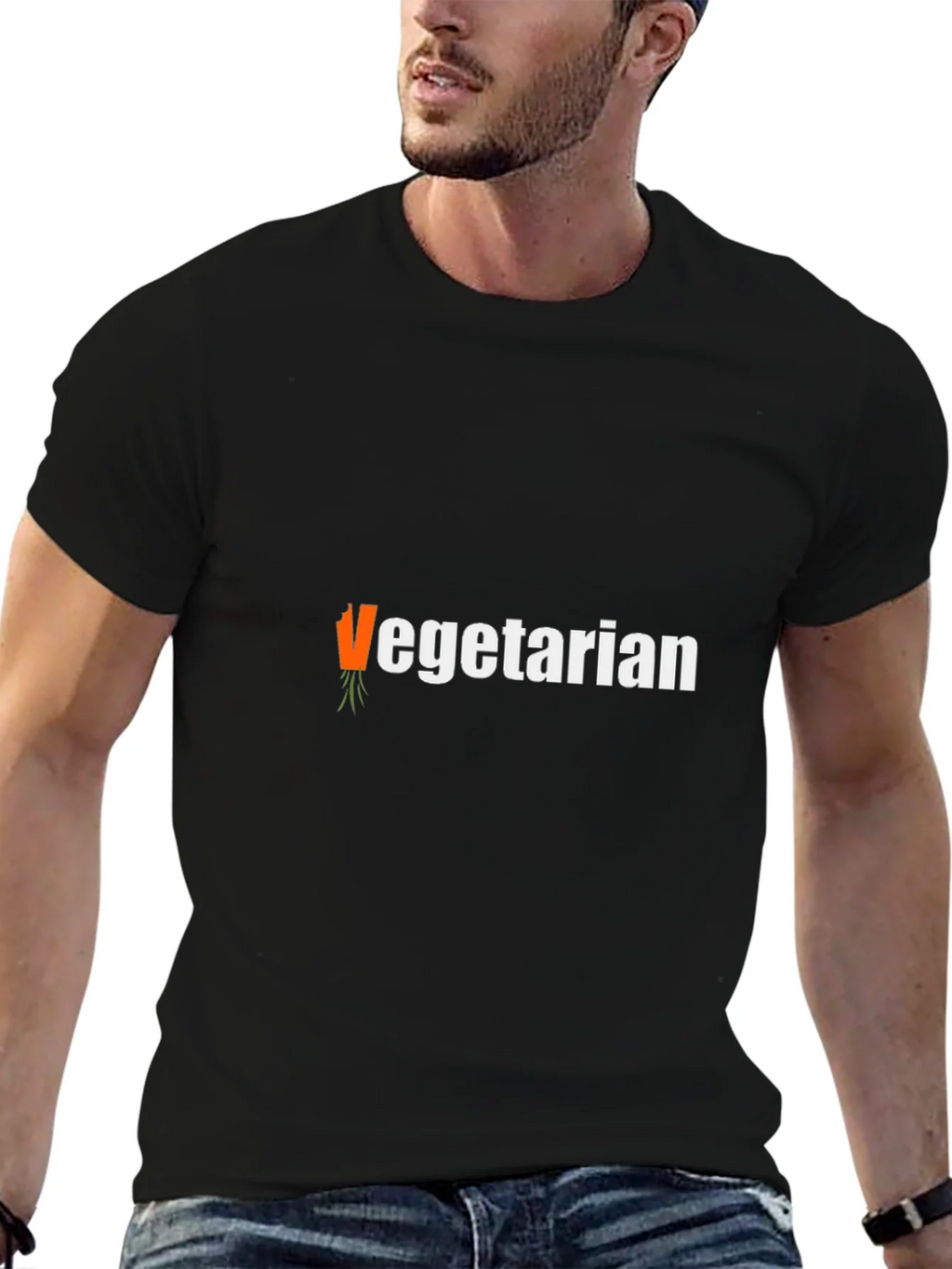 Vegetarian T-Shirt - Carrot Graphic Tee product image 9