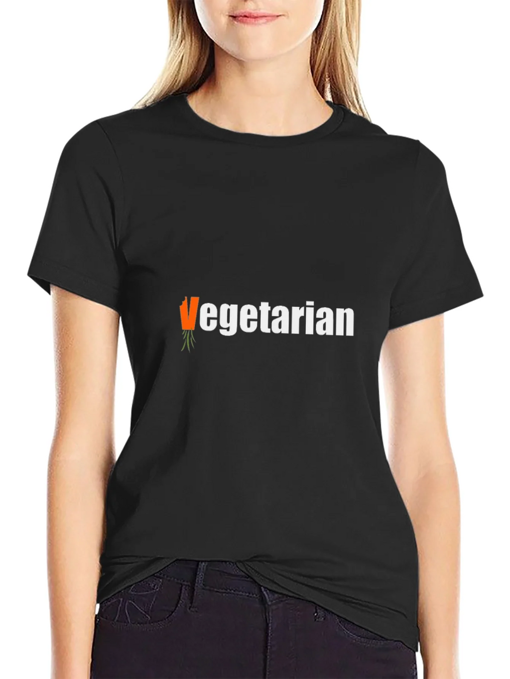 Vegetarian T-Shirt - Carrot Graphic Tee product image 5