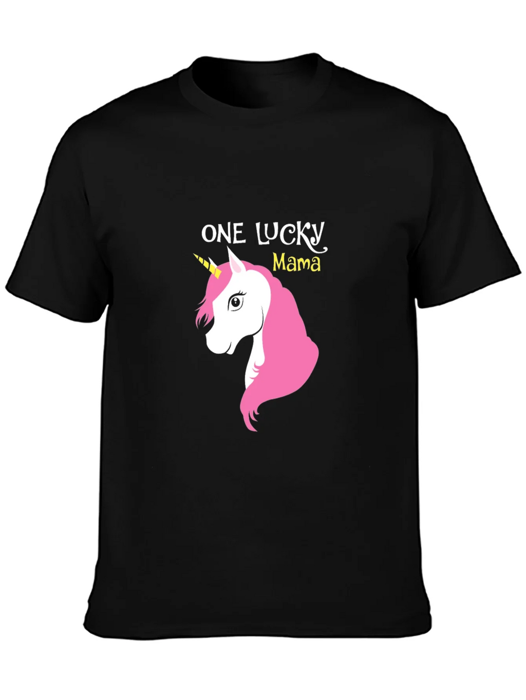 One Lucky Mama Unicorn Graphic Tee - Soft Cotton Blend product image 6
