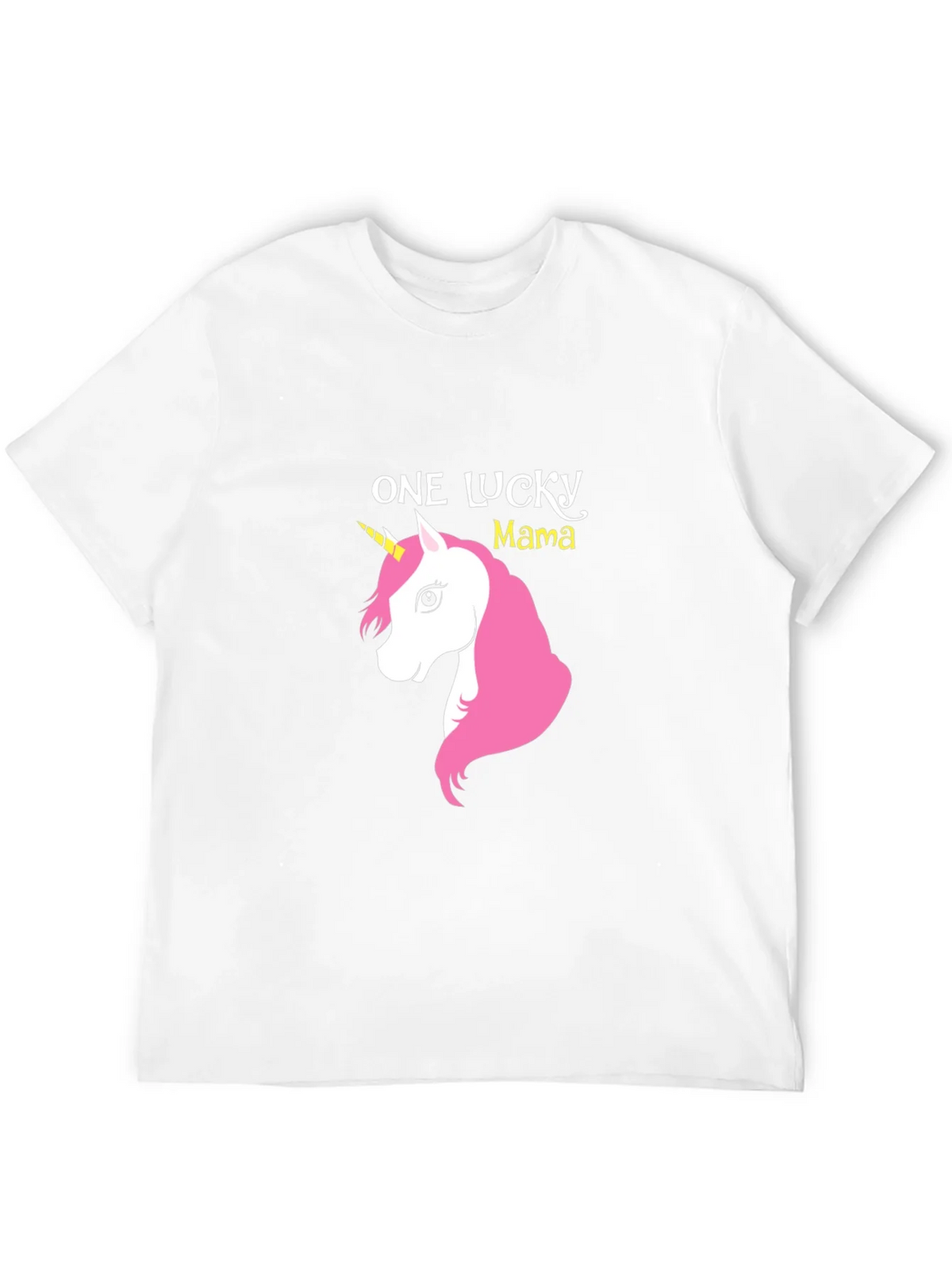 One Lucky Mama Unicorn Graphic Tee - Soft Cotton Blend product image 3