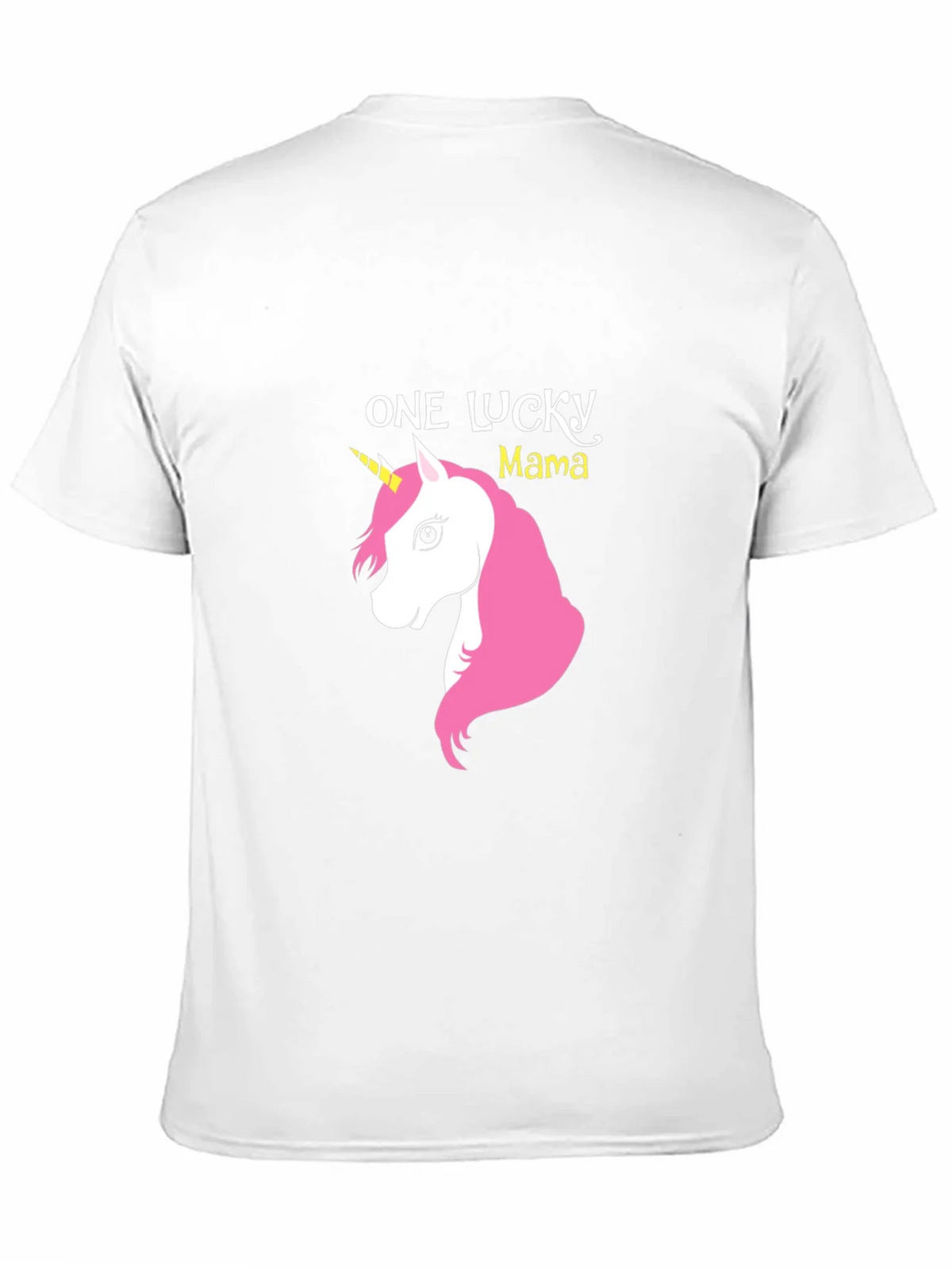 One Lucky Mama Unicorn Graphic Tee - Soft Cotton Blend product image 2