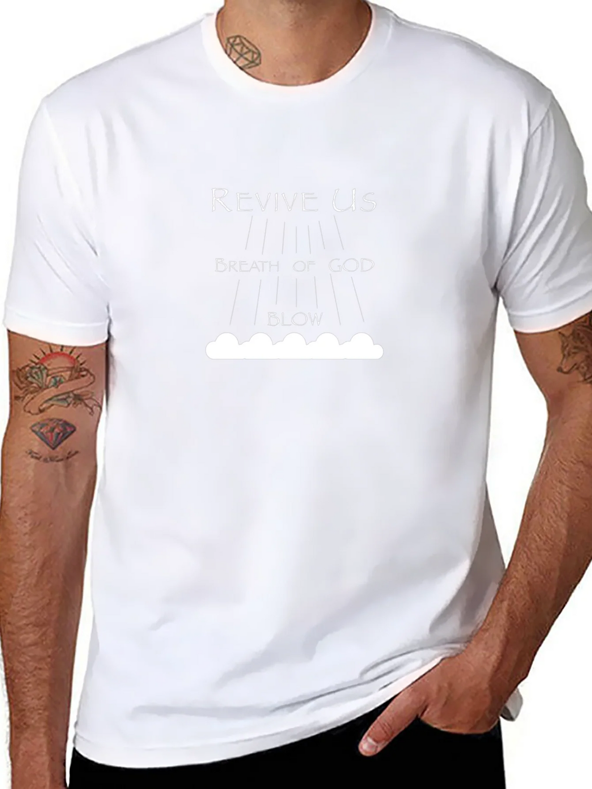 Revive Us Christian Graphic T-Shirt product image 10