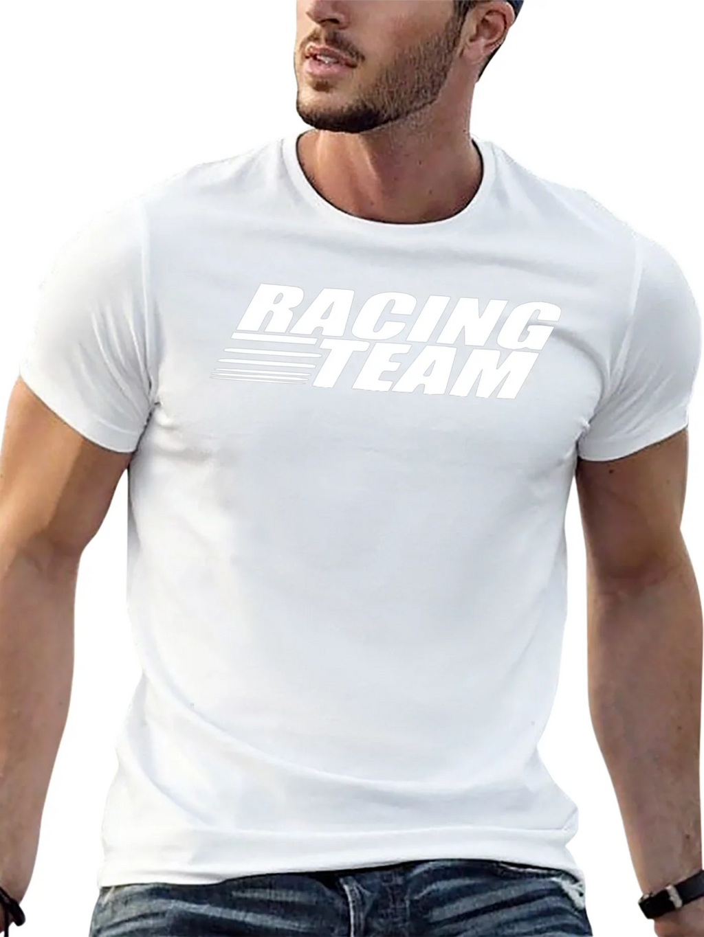 Racing Team Graphic Tee - Bold Motorsport Style product image 3