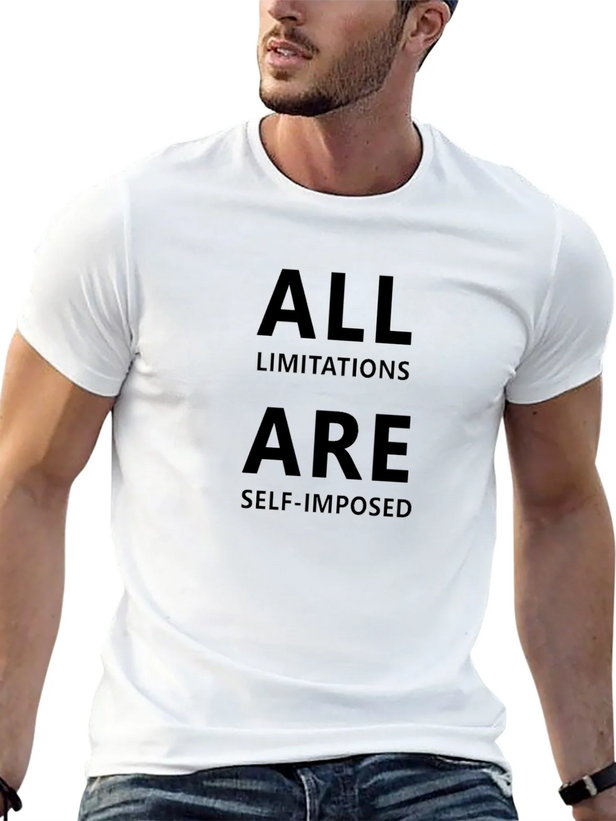 All Limitations Are Self-Imposed Graphic Tee product image 3