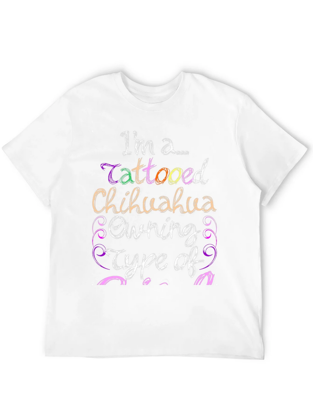 Tattooed Chihuahua Owner Black Graphic Tee product image 1