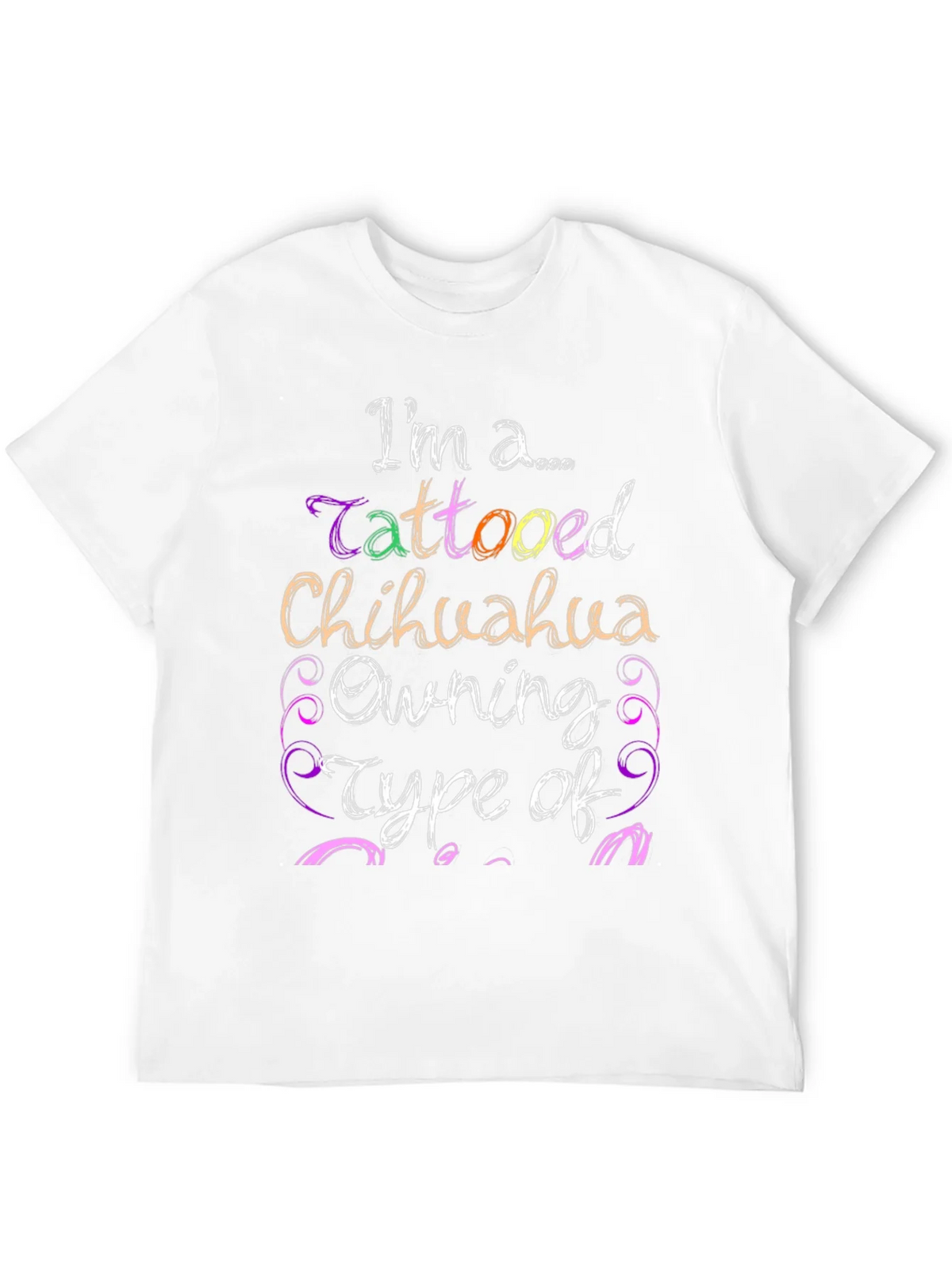 Tattooed Chihuahua Owner Black Graphic Tee product image 1