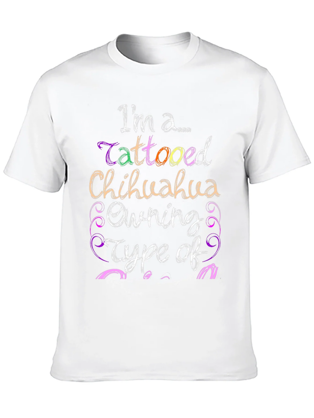 Tattooed Chihuahua Owner Black Graphic Tee product image 5