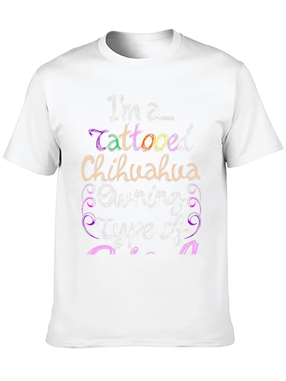Tattooed Chihuahua Owner Black Graphic Tee product image 5