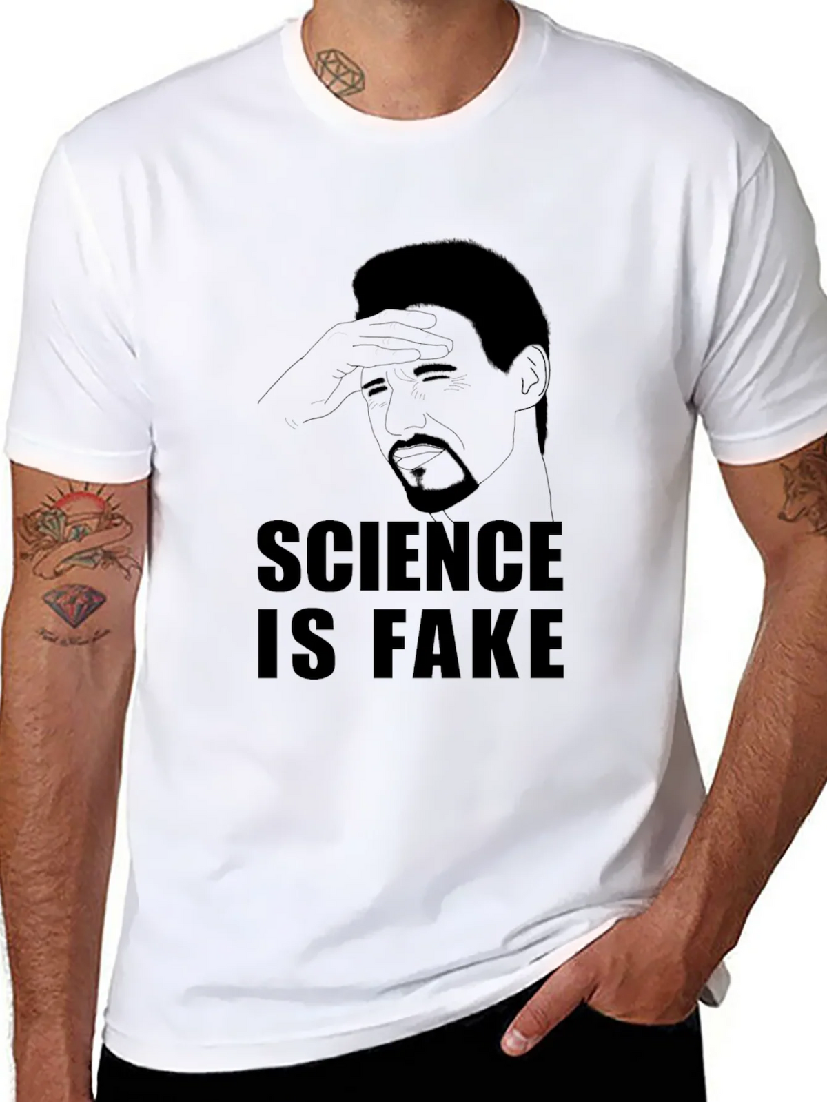 Science is Fake Graphic Tee - Mens Black T-Shirt product image 10