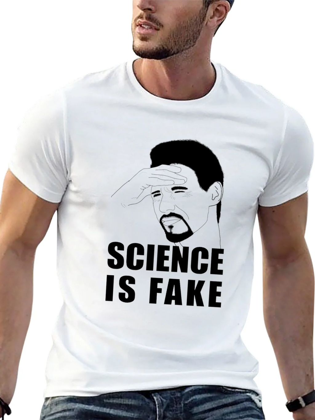 Science is Fake Graphic Tee - Mens Black T-Shirt product image 4