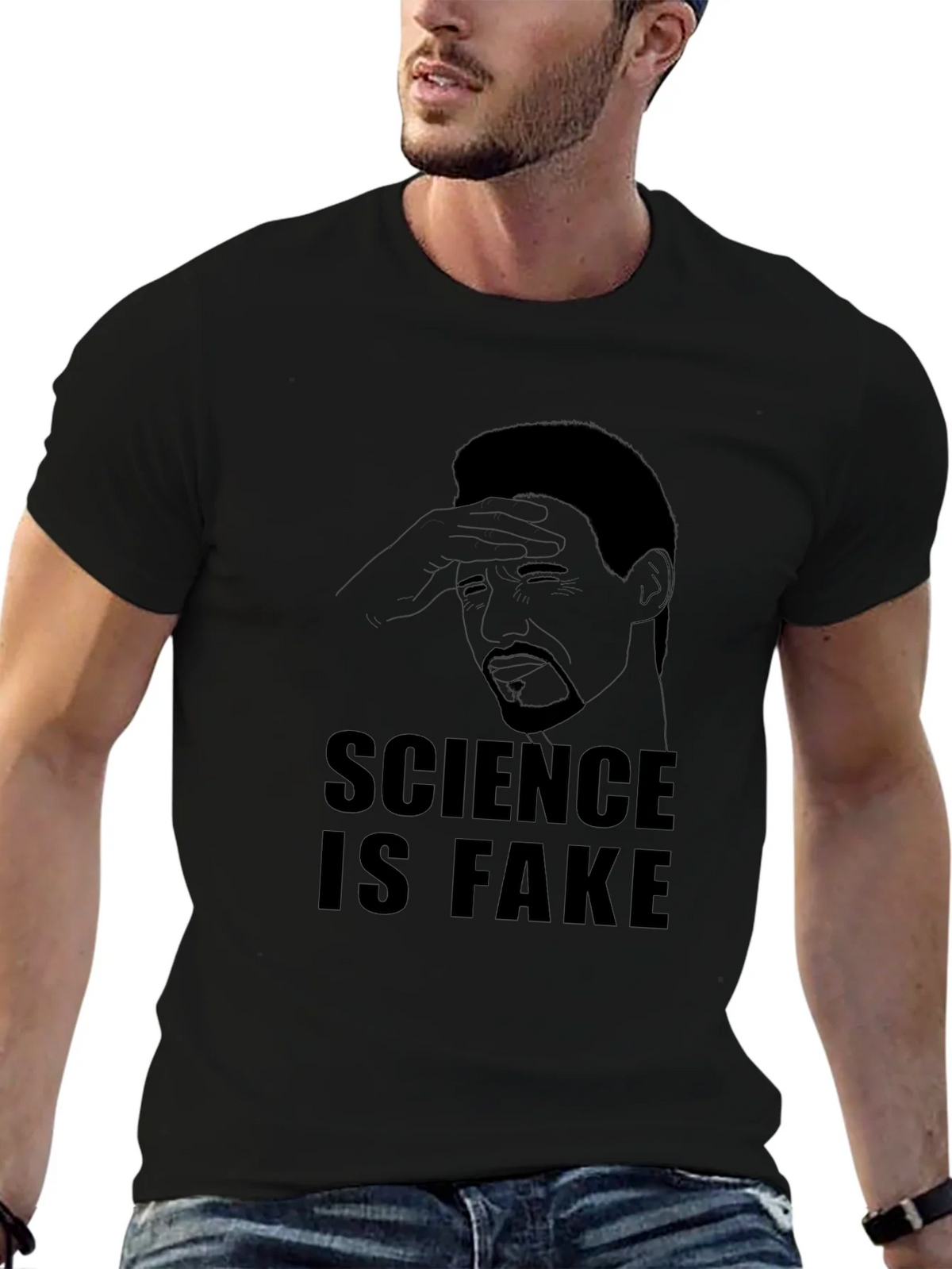Science is Fake Graphic Tee - Mens Black T-Shirt product image 9