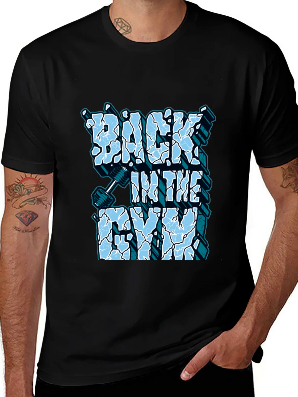 Back in the Gym T-Shirt Fitness Design product image 1