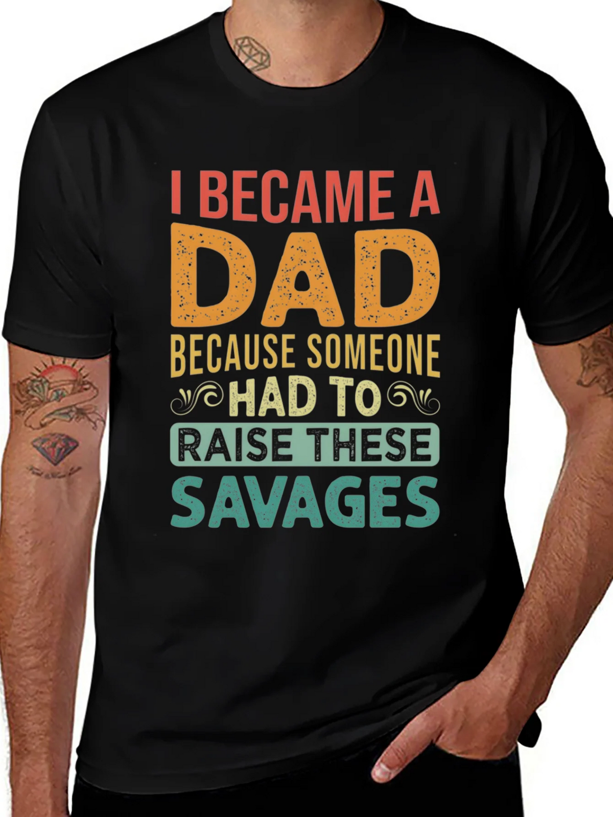 I Became A Dad T-Shirt - Funny Fathers Day Tee product image 1
