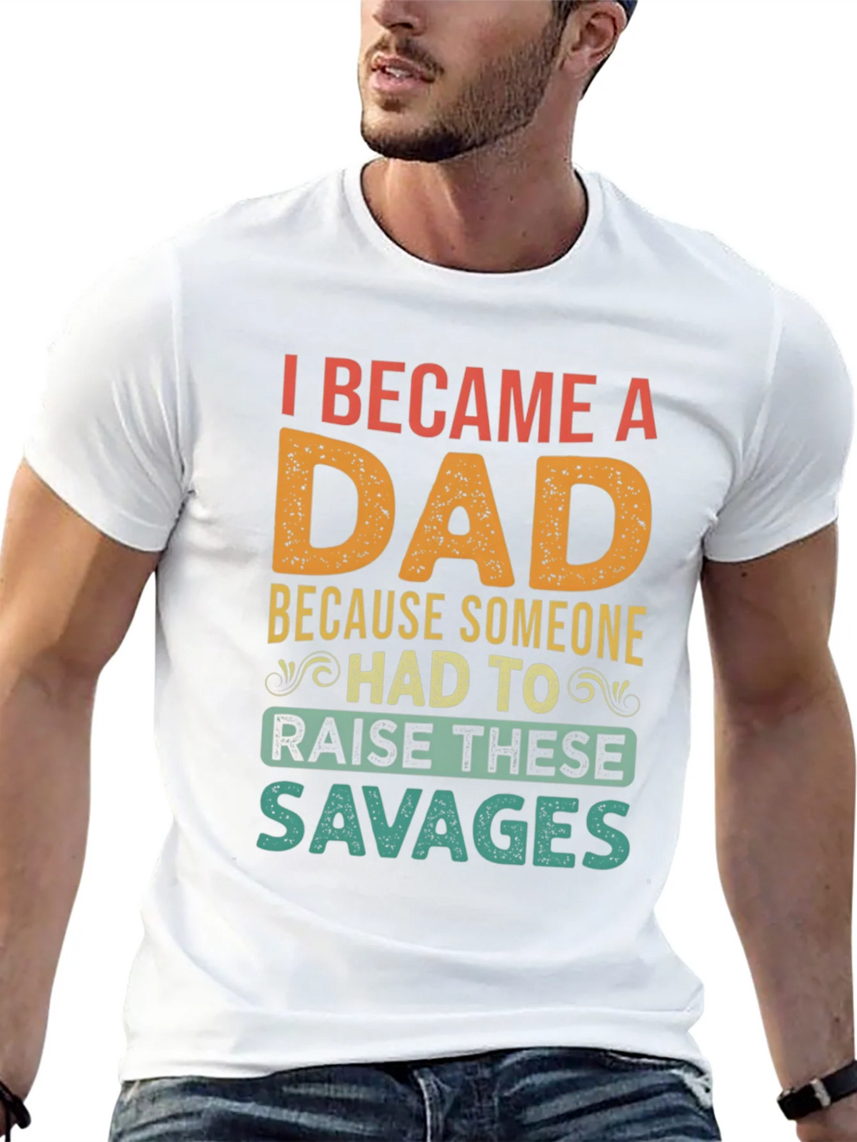 I Became A Dad T-Shirt - Funny Fathers Day Tee product image 4