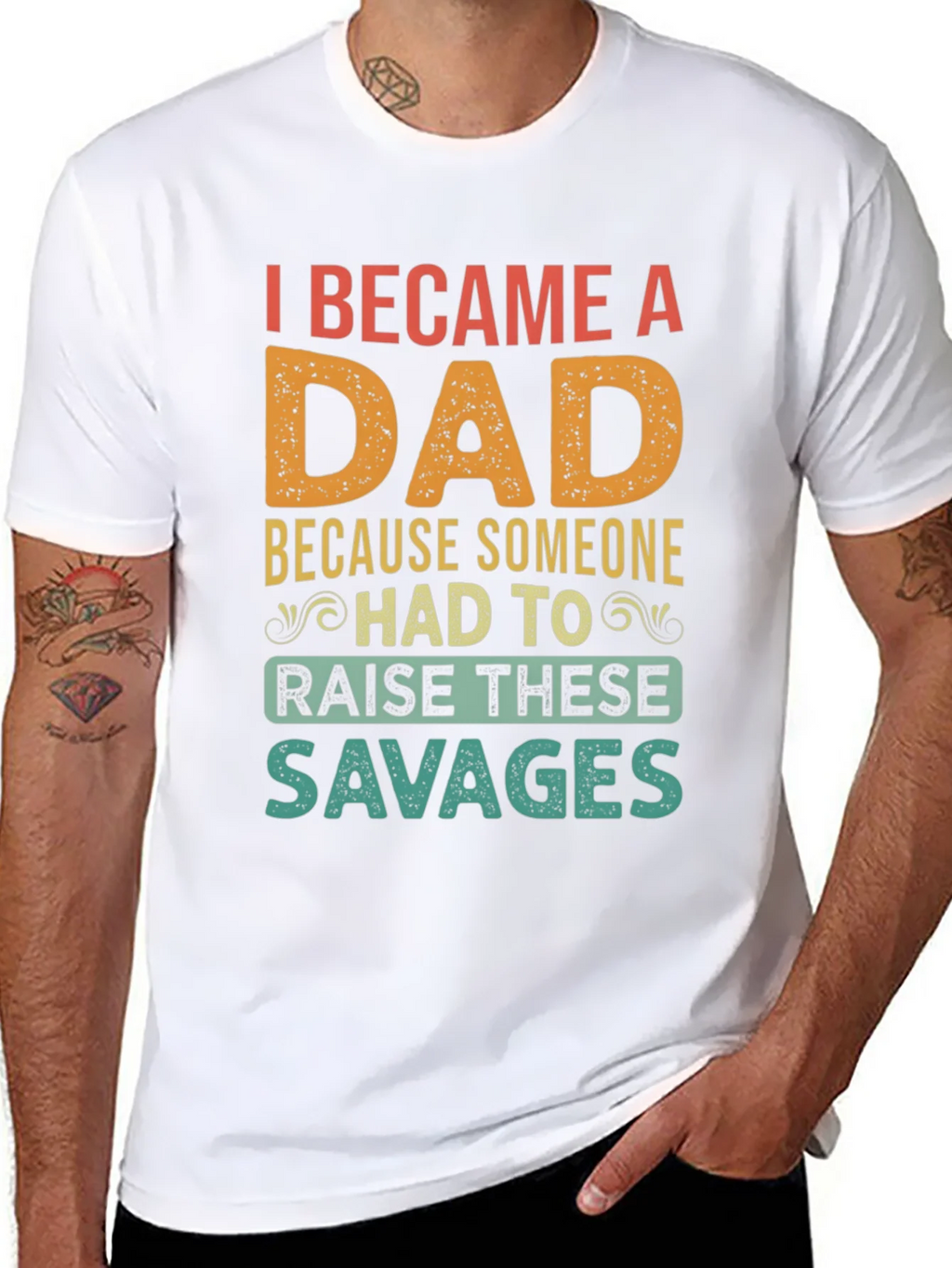 I Became A Dad T-Shirt - Funny Fathers Day Tee product image 10