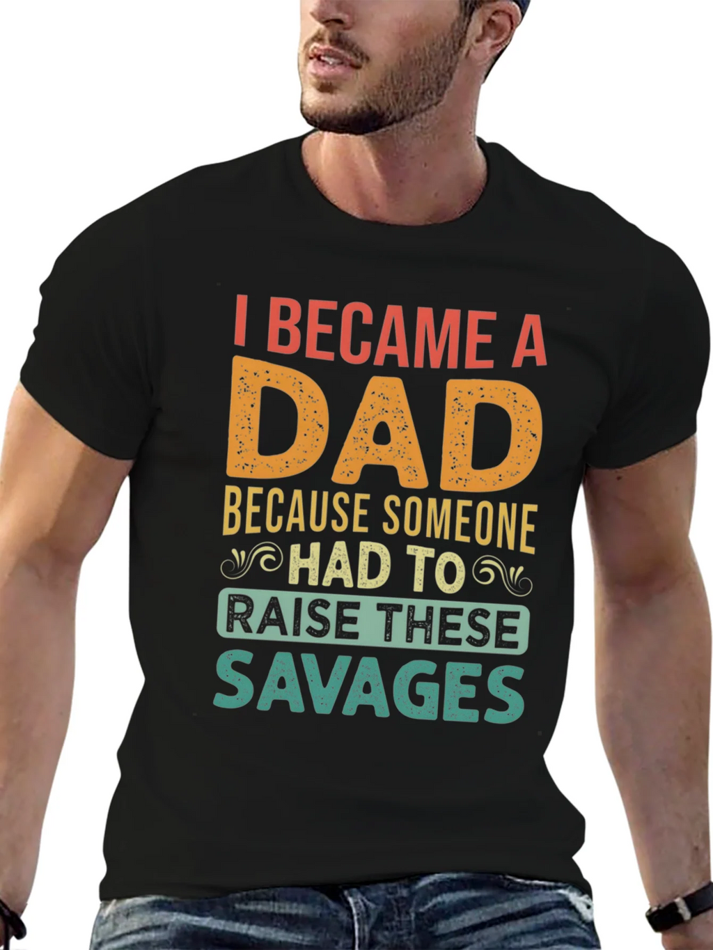 I Became A Dad T-Shirt - Funny Fathers Day Tee product image 9