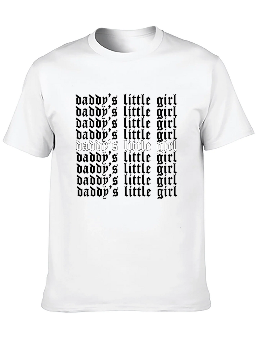 Daddys Little Girl Graphic Tee - Black Cotton T-Shirt product image 12