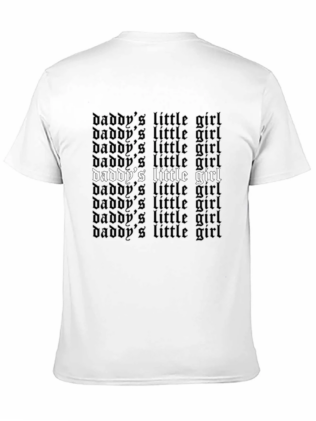 Daddys Little Girl Graphic Tee - Black Cotton T-Shirt product image 2