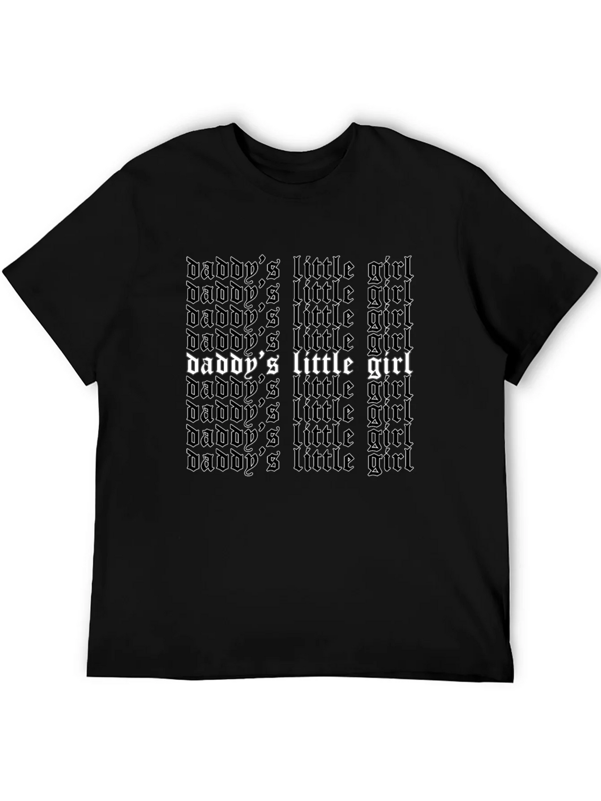 Daddys Little Girl Graphic Tee - Black Cotton T-Shirt product image 8