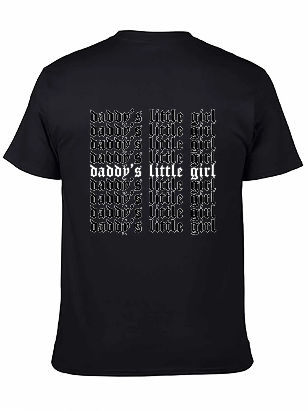Daddys Little Girl Graphic Tee - Black Cotton T-Shirt product image 7