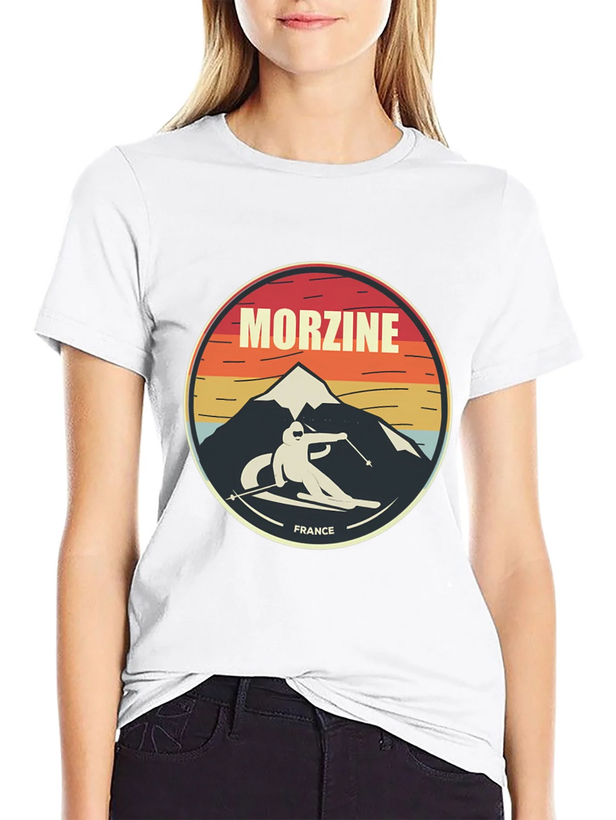 Morzine France Skiing T-Shirt product image 11