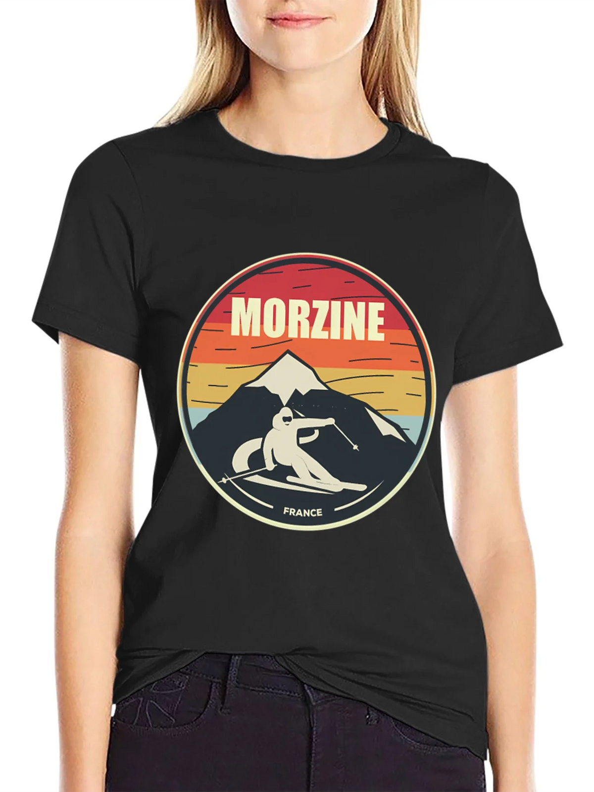 Morzine France Skiing T-Shirt product image 5
