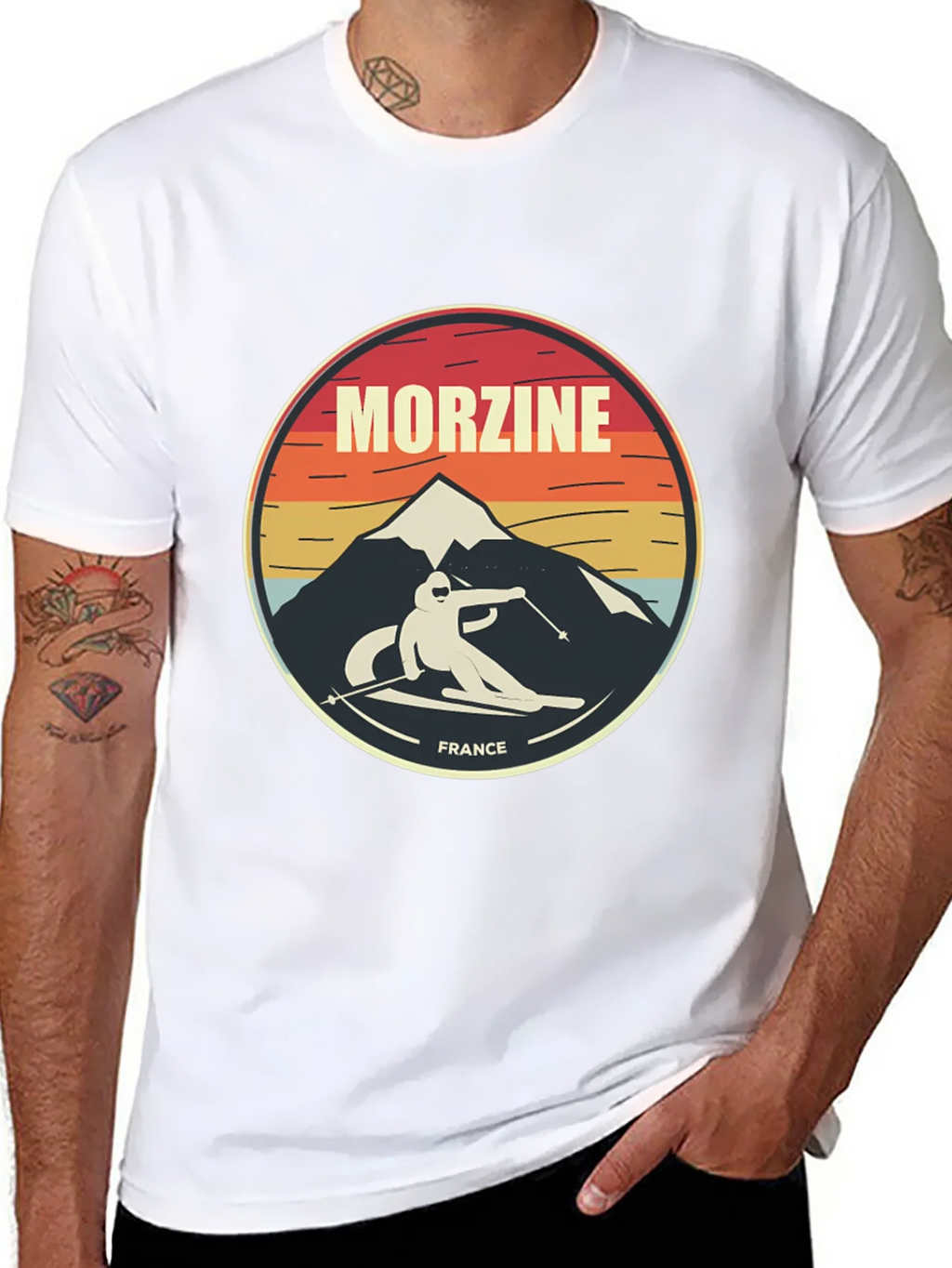 Morzine France Skiing T-Shirt product image 10
